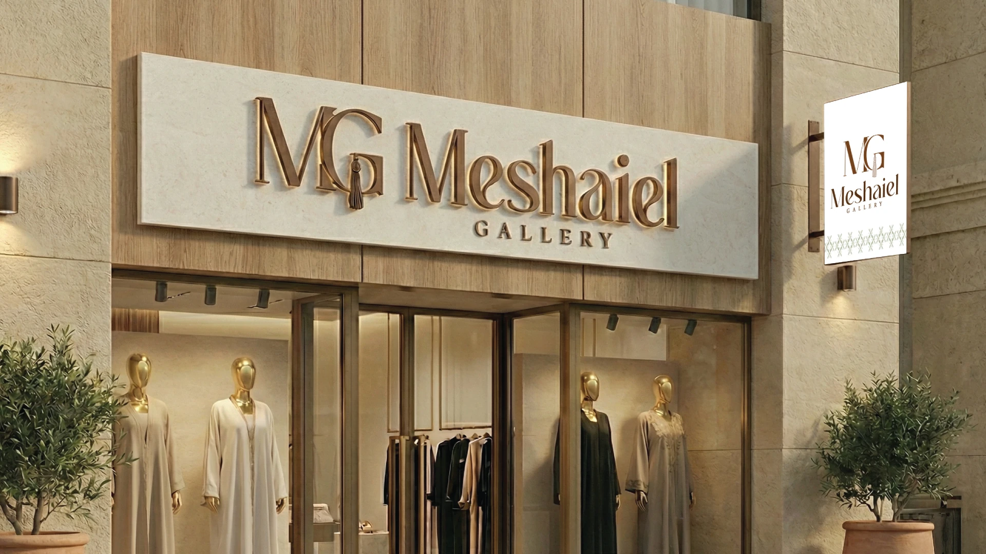 Meshaiel Gallery storefront identity application