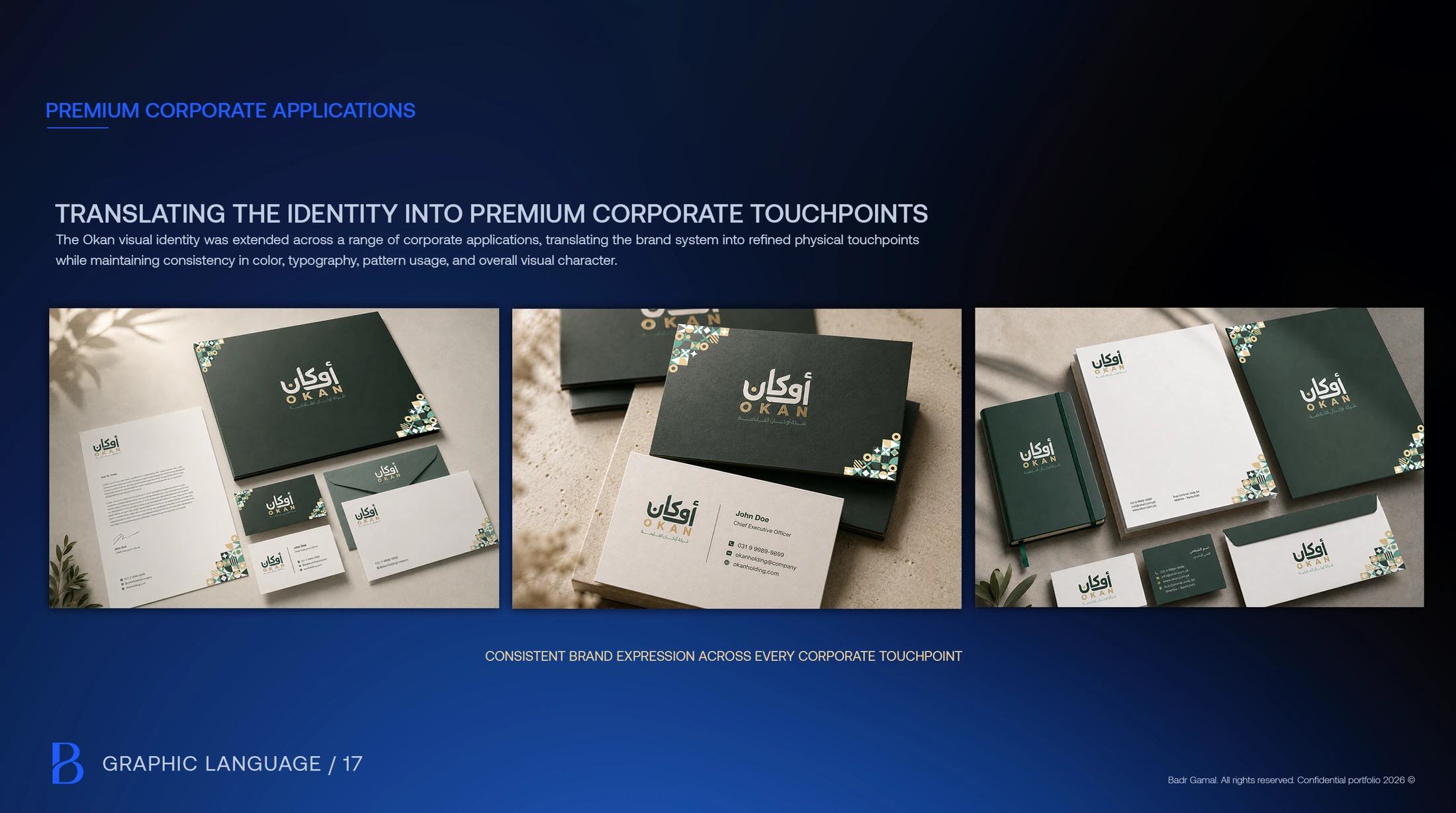 OKAN — Corporate identity & brand applications